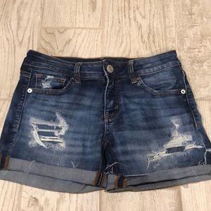 AEO Super Super Stretch X jean shorts